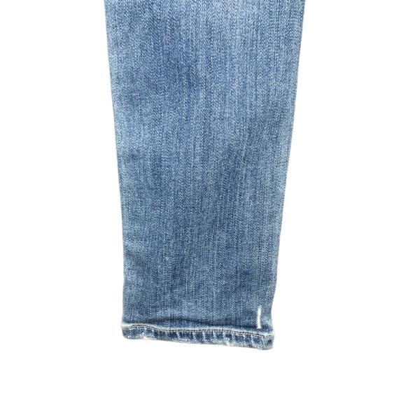 Agolde Women Sophie High Rise Distressed Skinny Jeans Size 25 Blue Stretch Denim - Picture 14 of 16